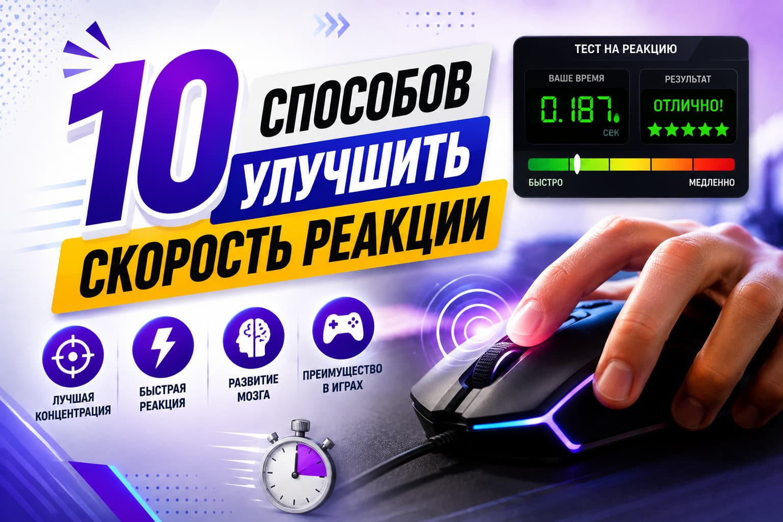 10 способов улучшить скорость реакции
